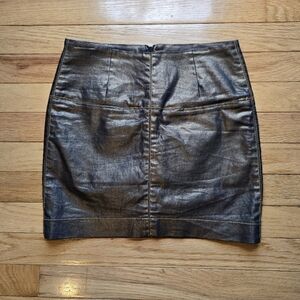 Zara Gold Metallic Mini Skirt